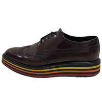 PRADA Casual Shoes Men's Red Brown