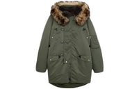 CELINE Coats Women's Olive Green