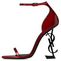 SAINT LAURENT Irregular Heel High Heels Women's Red
