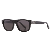 DIOR Acetate Irregular Shape Sunglasses Men's Black