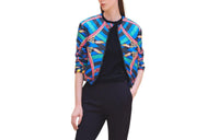 HERMES Jackets Coats Women's Cyan Blue