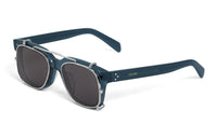CELINE Metal Irregular Shape Sunglasses Men's Blue