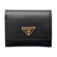PRADA Leather Wallet Men's Black