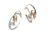 CHANEL Metal Earrings Women's Gold