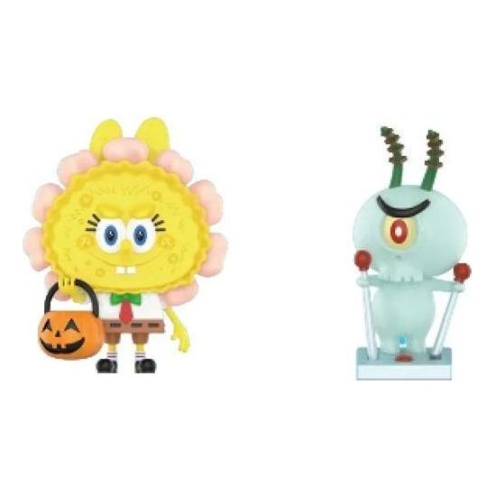 Pop Mart x Spongebob The Monsters Labubu 'Jack O Lantern and Plankton x Tycoco' 210300246-604595407