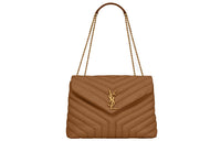 SAINT LAURENT LOULOU Leather Crossbody Bag Women's
