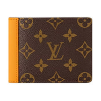LOUIS VUITTON Multiple Coated Canvas Wallet Men's Safran Yellow