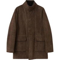 Loro Piana Leather Jacket Men's Brown
