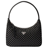 PRADA Recycled Nylon Handbag Shoulder Bag Mini Women's Black