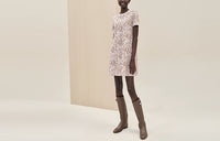 HERMES Short-Sleeved Dresses Women's Multicolor