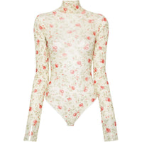 PRADA Floral Mesh Bodysuit