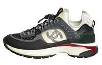 CHANEL Low-Top Casual Shoes Women's Black Gray Color