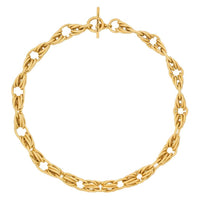 SAINT LAURENT Rope Chain Brass Necklace