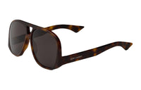 SAINT LAURENT Acetate Irregular Shape Sunglasses Unisex Tortoiseshell