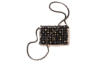 CHANEL Rhinestone Evening Party Shoulder Bags Women's Black