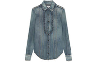 SAINT LAURENT Shirt Women's Vintage Blue