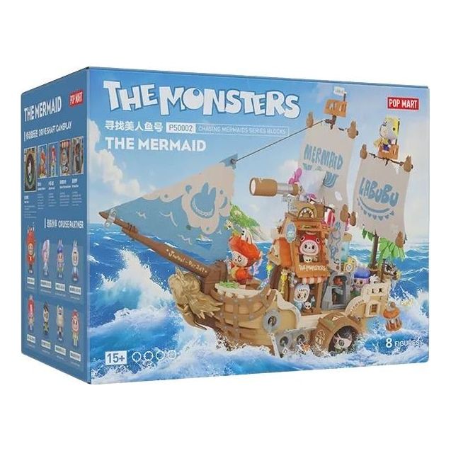 Pop Mart THE MONSTERS Labubu Chasing Mermaids Series Blocks Sets PPMT-2604-0011-1126340128