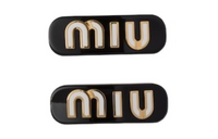 MIU MIU Hair Clips Women's Black