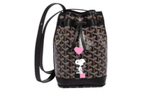 GOYARD Snoopy Co branded Petit Flot Canvas With Leather Bucket Bag, Shoulder Bag Women's