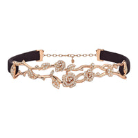 DIOR 18K Rose Gold Diamond Necklaces Unisex