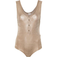 SAINT LAURENT Bodysuits Women's Beige