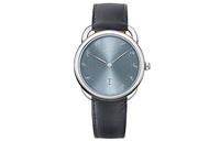 HERMES Arceau Wrist Watch Quartz Movement Cowhide Strap 40mm Blue Dial Men's Watches