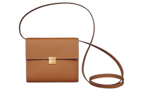 HERMES Clic Epsom Leather Crossbody Bag, Shoulder Bag Women's Gold Brown