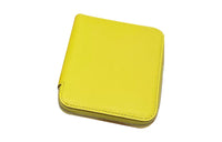 HERMES Silk'In Evercolor Leather Wallet Unisex Lemon