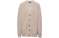 PRADA Ribbed-knit Cashmere Cardigan