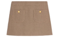 CELINE SS23 Casual Short Skirts Women's Apricot