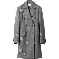 MIU MIU Coats Women's Red Iron Ore