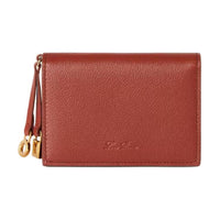 Loro Piana Calfskin Card Holder Women's Deep Sea Chamomile Color