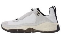 CHANEL Low-Top Casual Shoes Women's Gray White