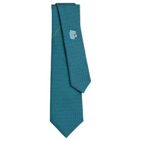 HERMES Mulberry Silk Ties Men's Blue