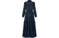 LOUIS VUITTON Ruffle Trim Maxi Dress
