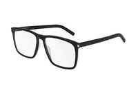 SAINT LAURENT Acetate Irregular Shape Eyeglass Frames Men's Black