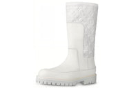 LOUIS VUITTON Laureate Knee-high Boots Men's White
