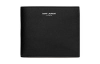 SAINT LAURENT Leather Wallet Men's Black
