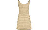 MIU MIU Sleeveless Dress Women's Gold