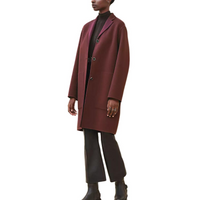 HERMES FW24 Coats Women's Deep Red
