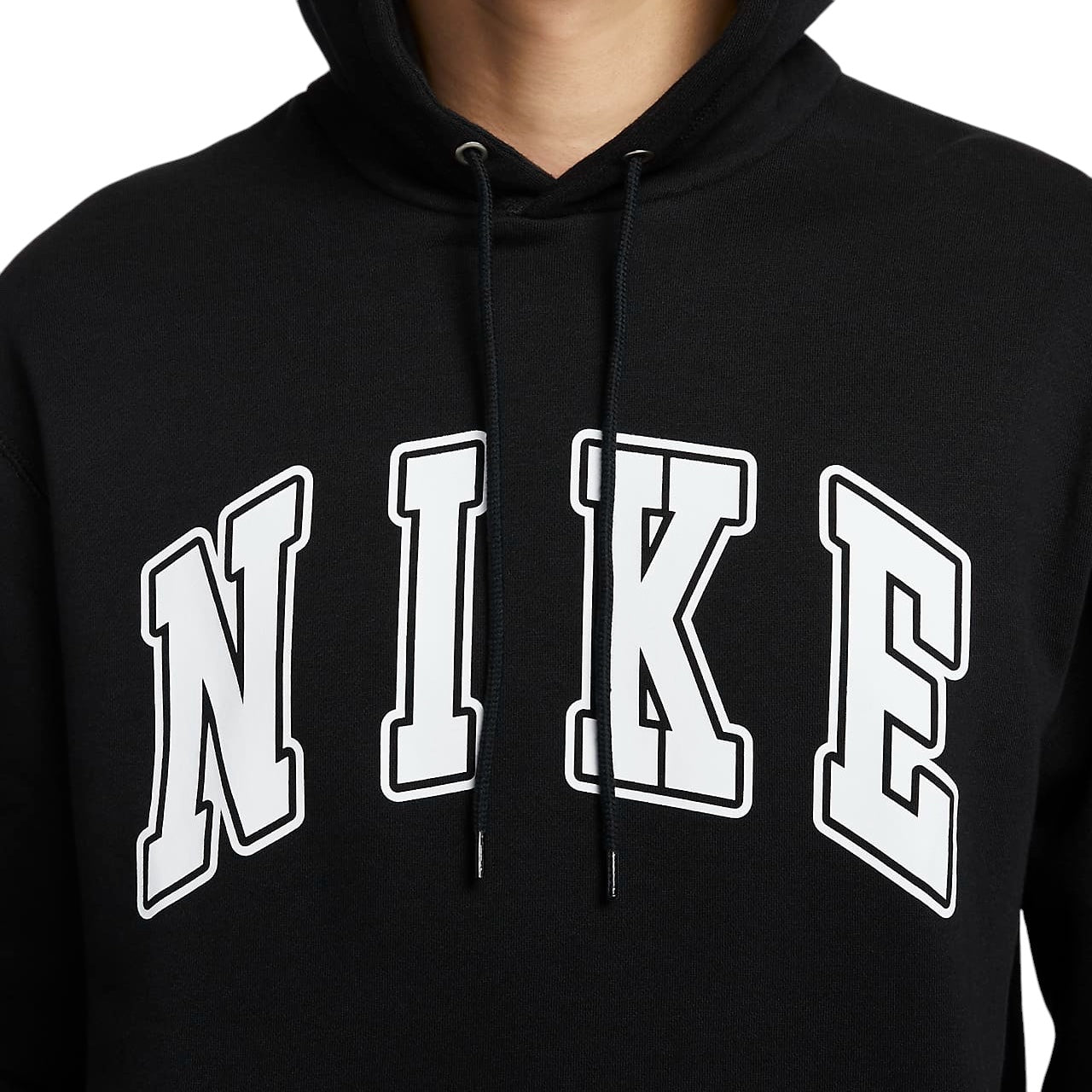 Nike Club Hoodie 'Black White' FZ0872-010