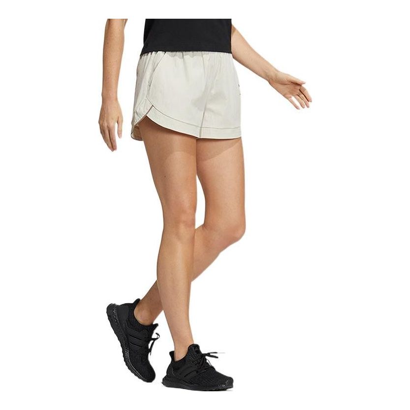 (WMNS) adidas Logo Elastic Waist Athletic Shorts Asia Sizing 'White' HE9954