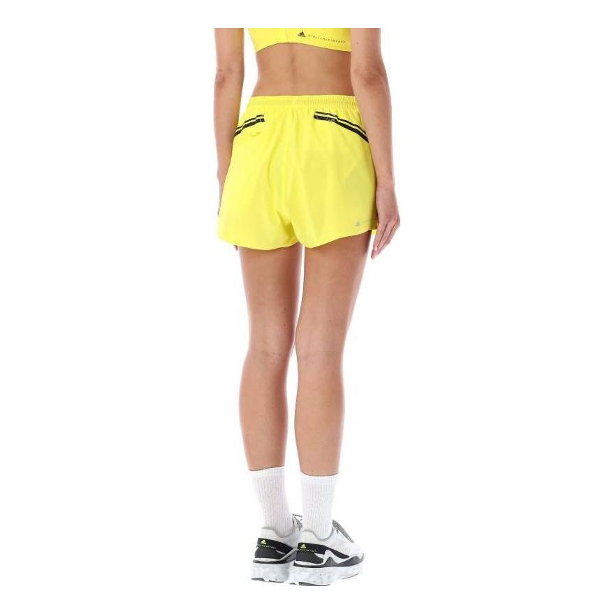 (WMNS) adidas by Stella McCartney TruePace Running Shorts Asia Sizing 'Yellow Black' HS8196