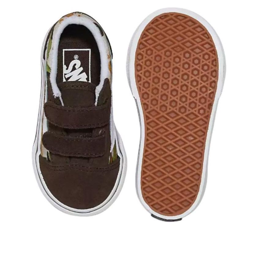 (TD) Vans Old Skool V Toddler 'Brown White' VN0009RCBF0