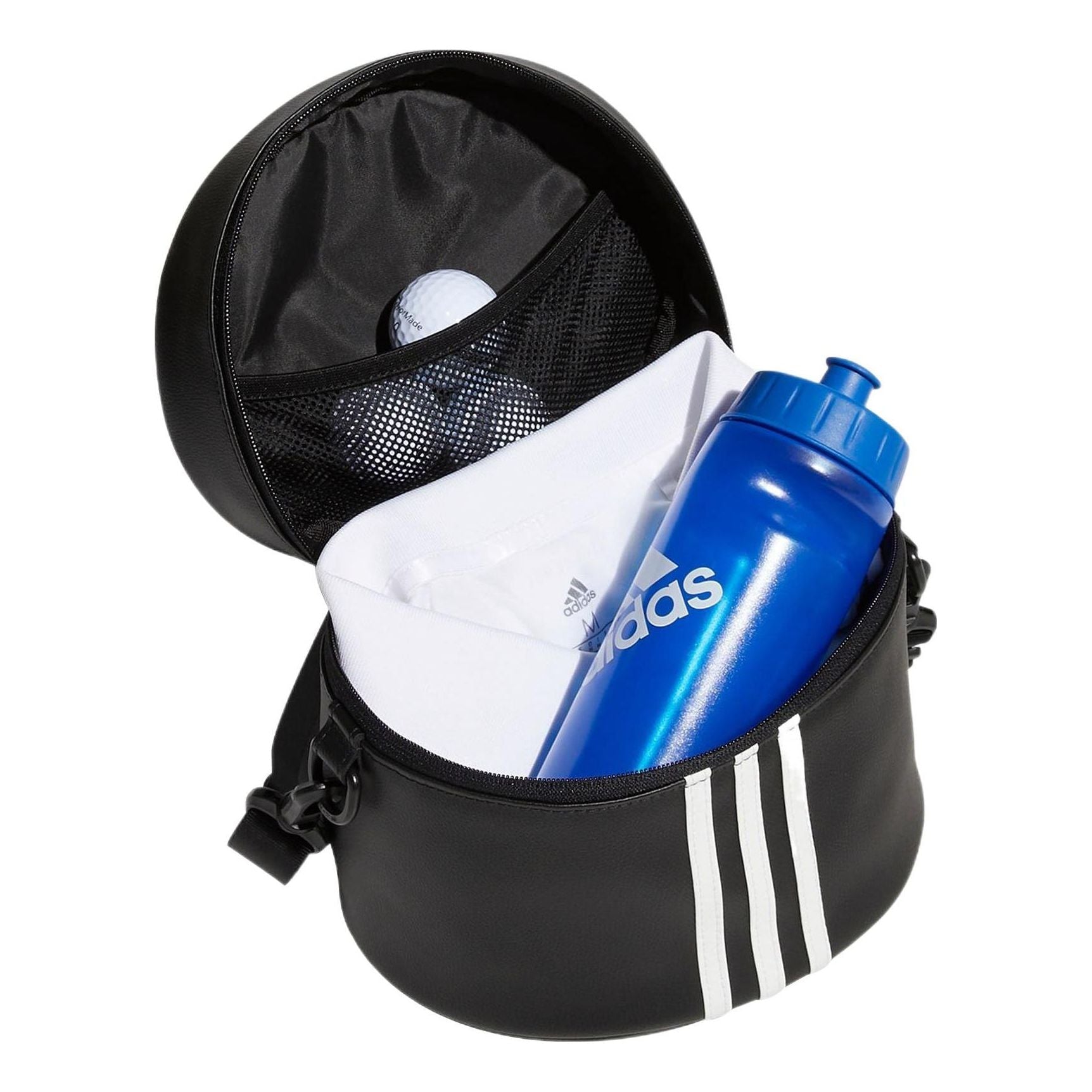(WMNS) adidas 3-Stripes Round Bag 'Black White' HG5636