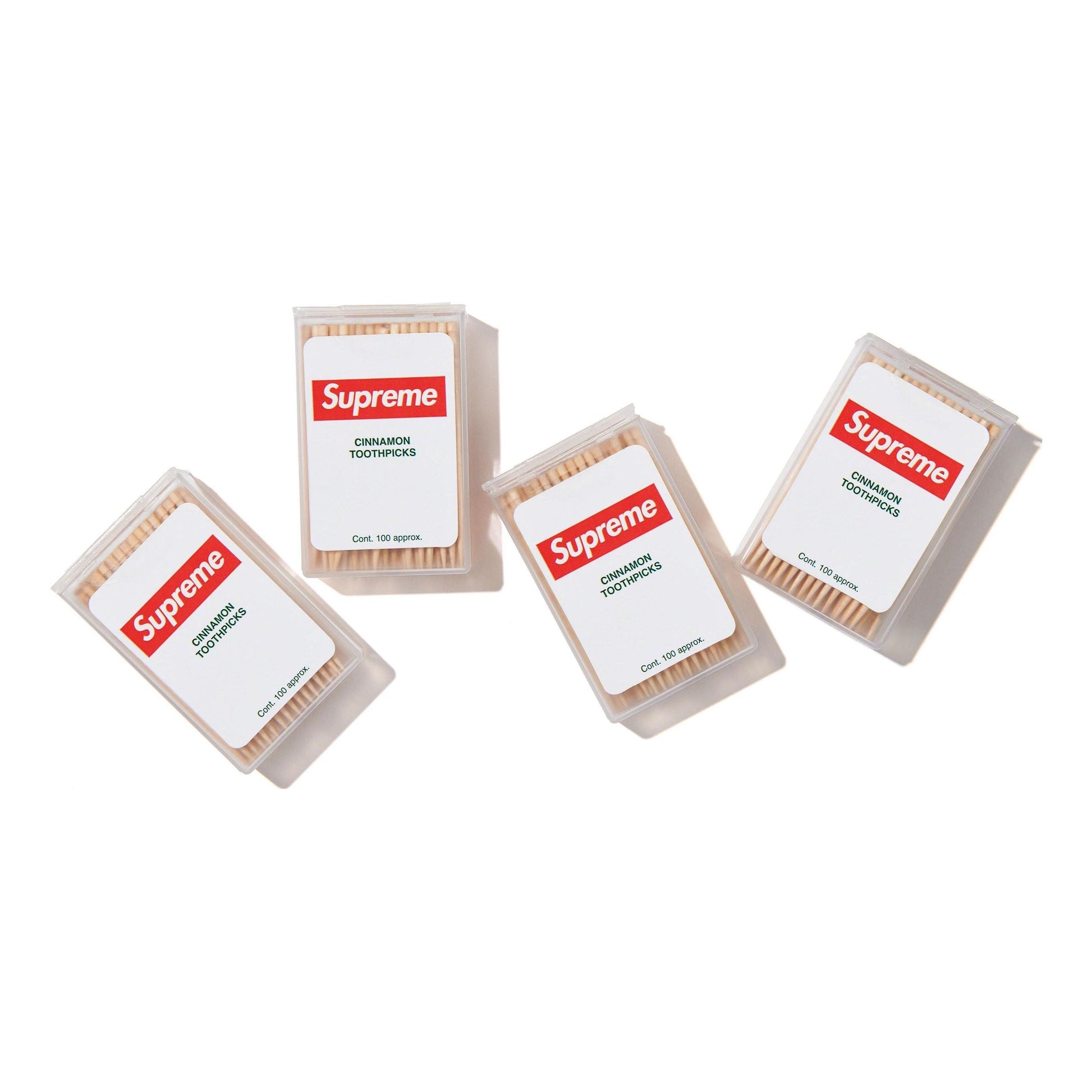 Supreme Cinnamon Toothpick (Box Of 100) 'White Red' SUP-FW23-123