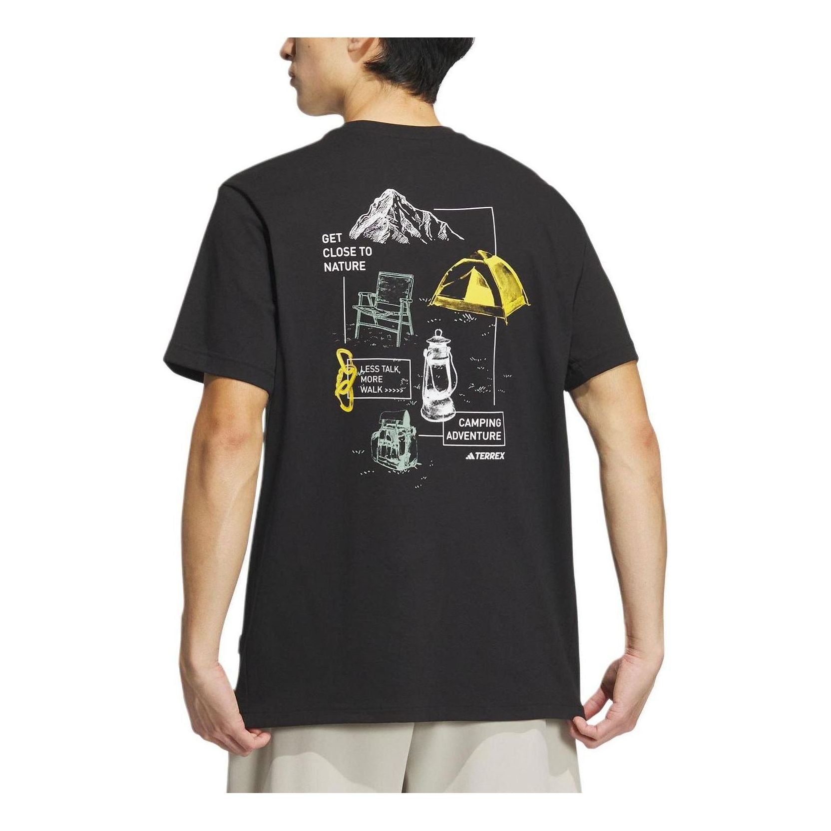 adidas Graphic T-Shirts Asia Sizing 'Black' IW3904