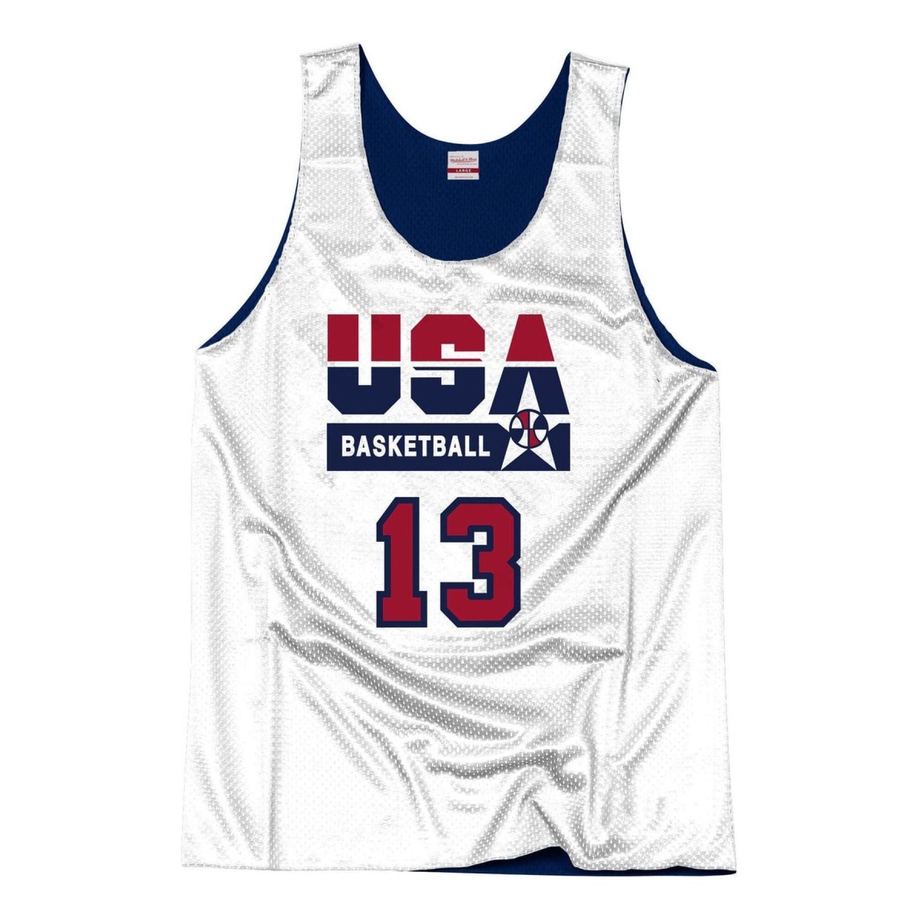 Mitchell & Ness NBA Chris Mullin Team USA 1992 Reversible Practice Jersey #13 ARPJGS18438-USANAVY92CMU