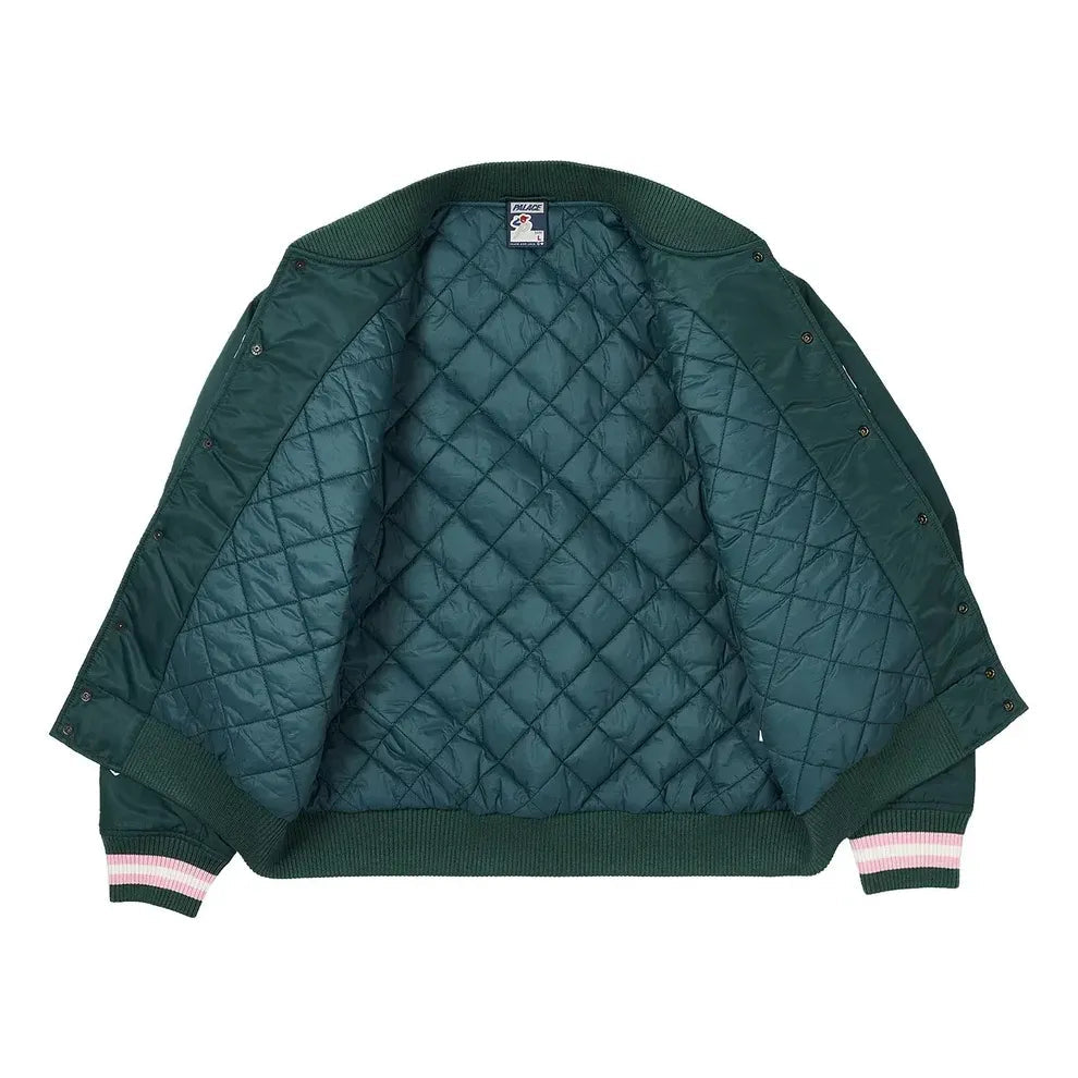 Palace FW23 Satin The Arena Jacket 'Green' P25JK030
