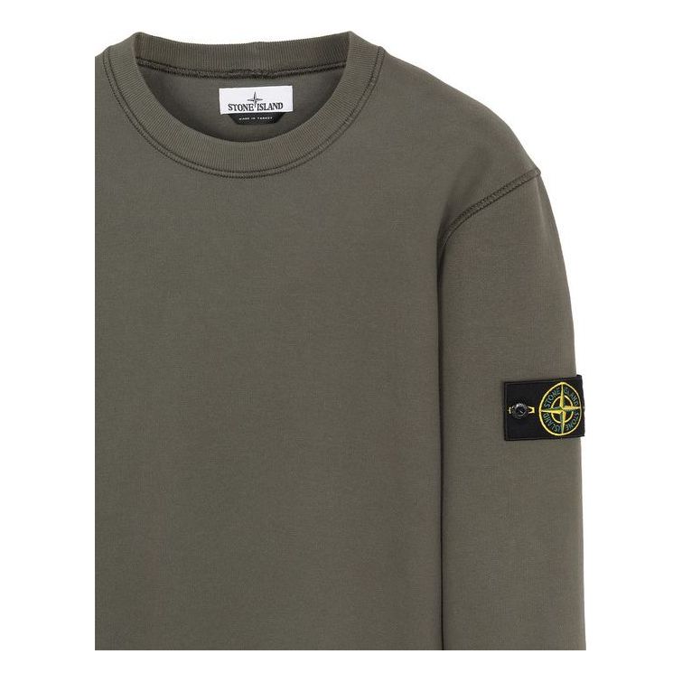 STONE ISLAND Garment Dyed Crew Sweatshirt 'Dark Green' 731563020-V0059